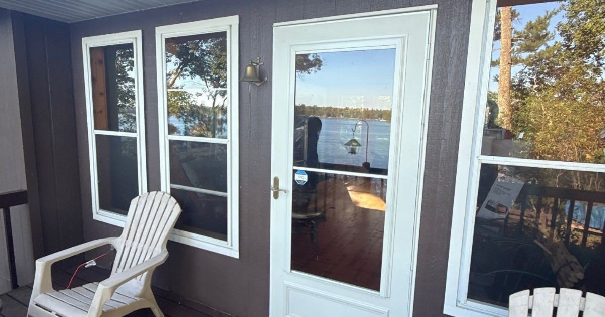 Walsh Windows installed during a window replacement project in Hayward, WI by Precise Exteriors.
